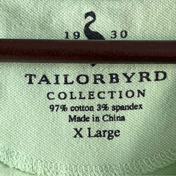 Men's Tailor Byrd Green Polo Shirt - Picture 7 of 7